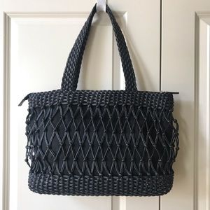 Like New Talbots black leather shoulder bag